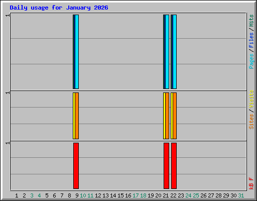 Daily usage for January 2026