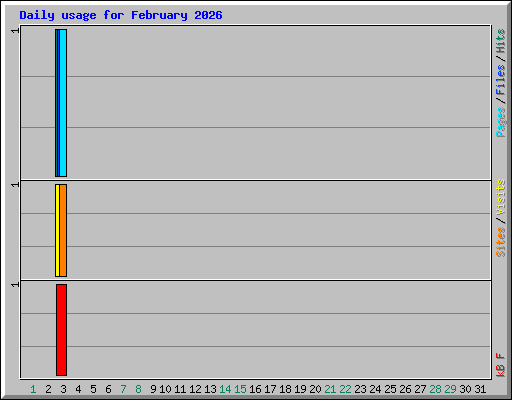 Daily usage for February 2026