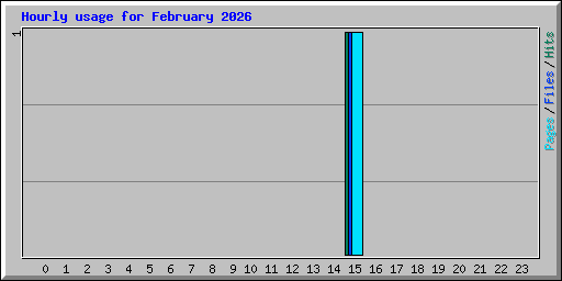 Hourly usage for February 2026