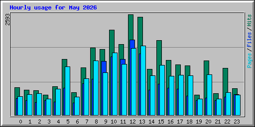 Hourly usage for May 2026