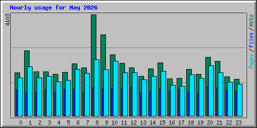 Hourly usage for May 2026