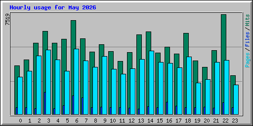Hourly usage for May 2026